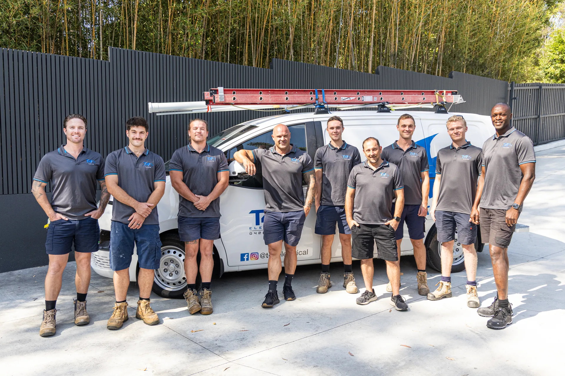 The Air Conditioning Currumbin Waters team with a service van